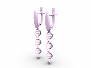 earrings dna Modèles 3D en vedette