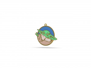 baby yoda 2 3D 프린트 모델