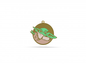 baby yoda 2 3D 프린트 모델