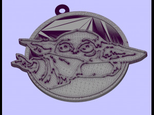 baby yoda 2 3D 프린트 모델