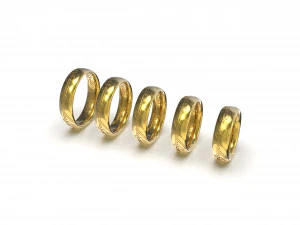 5 Ringvarianten aus dem Film &bdquo;Herr der Ringe&ldquo;. 3D Druckmodell