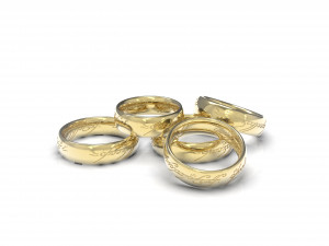 5 variants of rings from the movie lord of the rings Modello di stampa 3D