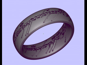 5 variants of rings from the movie lord of the rings Modello di stampa 3D