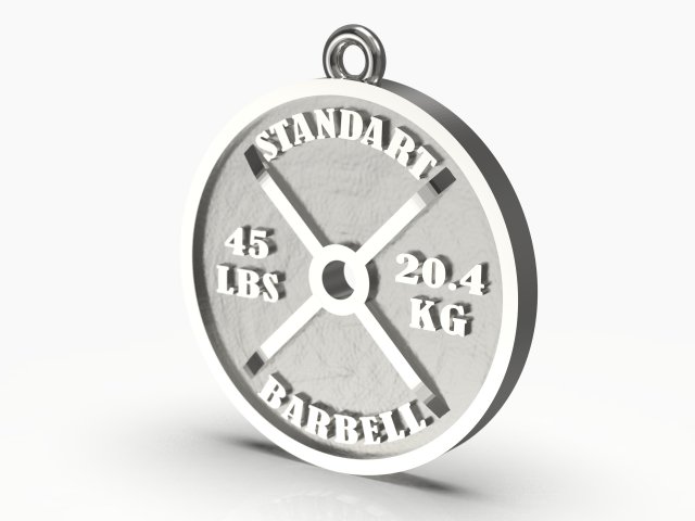 barbell standart pendant Modèles 3D en vedette .c4d .max .obj .3ds .fbx .stl .blend 