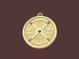 barbell standart pendant Modèles 3D en vedette