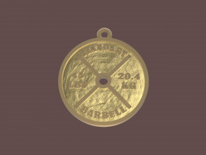 barbell standart pendant Modèles 3D en vedette
