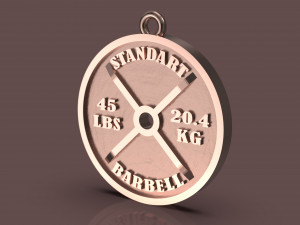 barbell standart pendant Modèles 3D en vedette