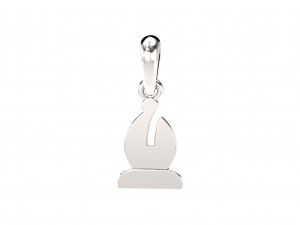 bishop pendant and earrings chess set 3D Модель