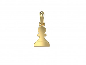 pawn pendant and earrings chess set Modèle 3D