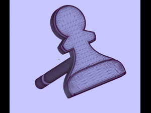pawn pendant and earrings chess set Modèle 3D
