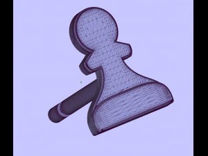 典当吊坠和耳环国际象棋套装 3D 模型