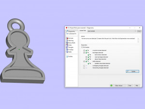 pawn pendant and earrings chess set Modèle 3D