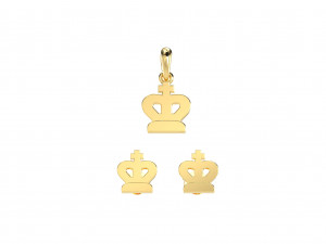 king pendants and earrings chess set Modèle 3D