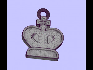 king pendants and earrings chess set Modèle 3D