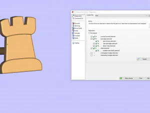 白嘴鸦吊坠和耳环国际象棋套装 3D 模型