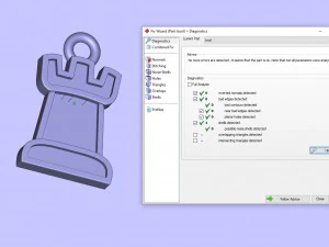 白嘴鸦吊坠和耳环国际象棋套装 3D 模型