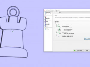 白嘴鸦吊坠和耳环国际象棋套装 3D 模型