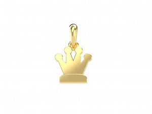 queen pendant and earrings chess set Modelo 3D