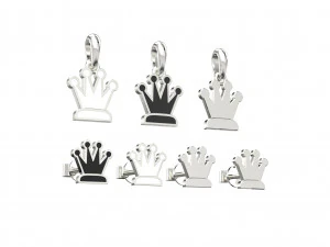 皇后吊坠和耳环国际象棋套装 3D 模型