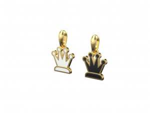 chess pendants and earrings set 3d print models 3D Model
