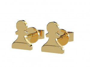 chess pendants and earrings set 3d print models 3D Model