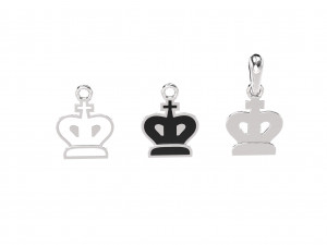 chess pendants and earrings set 3d print models 3D Model