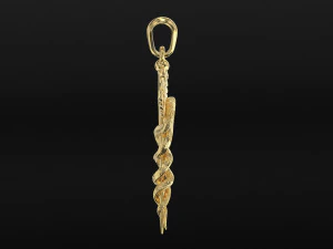 新杖吊坠 3D 模型