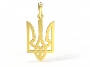 Ukrayna arması 2 kolye 3D baskı modeli 3D Model