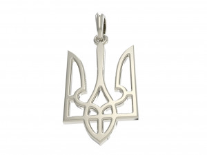 Ukraine coat of arms 3 pendant 3D print model 3D Принт Модель