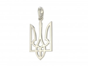 Ukraine coat of arms 3 pendant 3D print model 3D Принт Модель