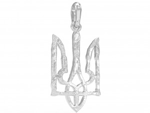 Ukraine coat of arms 4 pendant 3D print model Modello di stampa 3D