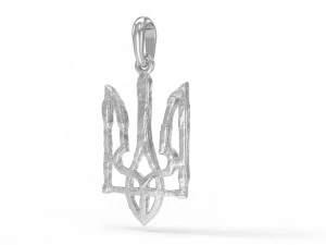Ukraine coat of arms 4 pendant 3D print model 3D Print Model
