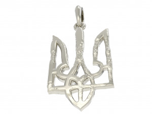 Ukraine coat of arms 5 pendant 3D print model 3D Принт Модель