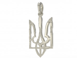 Ukraine coat of arms 5 pendant 3D print model 3D Принт Модель