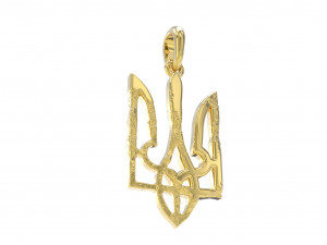 Ukraine coat of arms 5 pendant 3D print model 3D Принт Модель