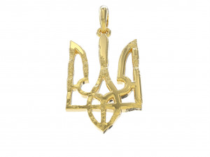 Ukraine coat of arms 5 pendant 3D print model 3D Принт Модель