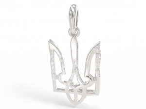 乌克兰国徽 5 吊坠 3D 打印模型 3D 打印模型