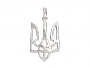 Ukraine coat of arms 5 pendant 3D print model 3D Принт Модель
