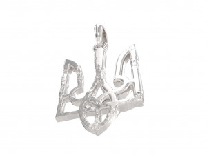 Ukraine coat of arms 5 pendant 3D print model 3D Принт Модель