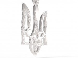 Ukraine coat of arms 5 pendant 3D print model 3D Принт Модель