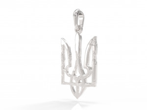 Ukraine coat of arms 5 pendant 3D print model 3D Принт Модель