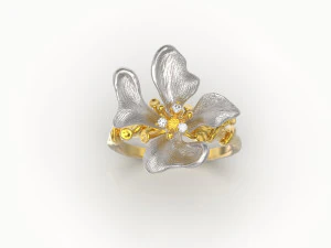 &Ccedil;i&ccedil;ek y&uuml;z&uuml;k 3D baskı modeli 3D Baskı Modeli