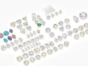 不同宝石切工套装 77 件 3D 模型