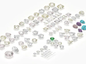 不同宝石切工套装 77 件 3D 模型