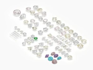 不同宝石切工套装 77 件 3D 模型