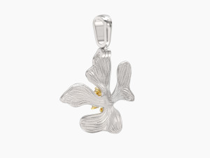Flower pendant 3D print model Modèles 3D en vedette