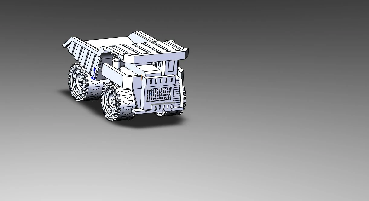 belaz coal quarry machine 3D Model .c4d .max .obj .3ds .fbx .stl .blend 