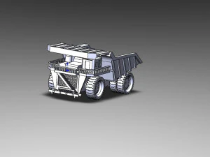 belaz coal quarry machine 3D Model
