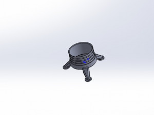 cylinder foam does not fall stand polyurethane foam Modelo 3D
