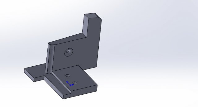 interior door lock lower part under platband Model 3D .c4d .max .obj .3ds .fbx .stl .blend 